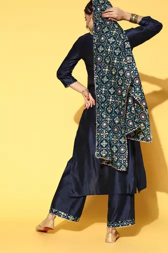 Solid Liva Kurta Set