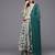 Women Printed Pleated Silk Georgette Kurta with Trousers & Dupatta