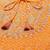 Women Orange Bandhani Print Gotta Patti Kurta with Palazzos & Dupatta