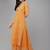 Women Orange Bandhani Print Gotta Patti Kurta with Palazzos & Dupatta