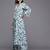 Women Floral Printed Regular Silk Crepe Kurta with Trousers