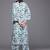 Women Floral Printed Regular Silk Crepe Kurta with Trousers