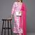 Printed Empire Kantha Work Pure Cotton Kurta with Palazzos & Dupatta
