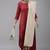 Women Maroon Panelled Liva Kurta with Trousers & With Dupatta