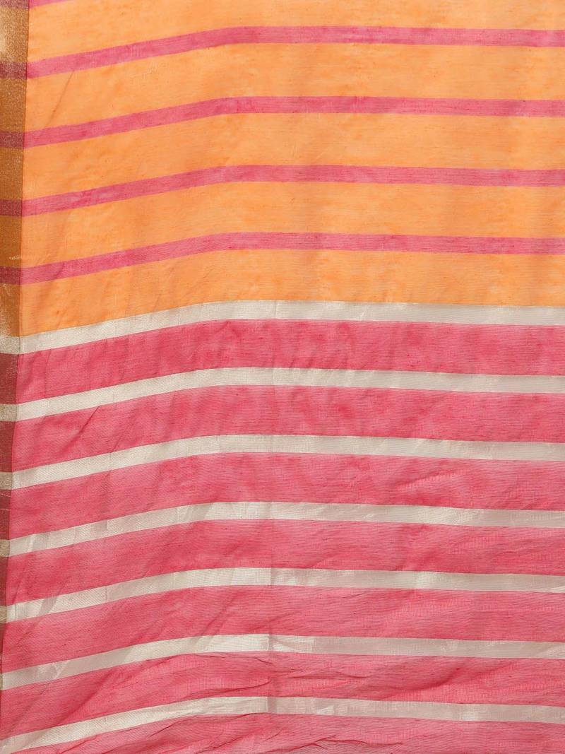 Women Beige & Pink Yoke Design Kurta with Palazzos & Dupatta