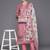 Women Floral Embroidered Regular Thread Work Linen Kurta with Trousers & Dupatta