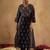 Women Ethnic Motifs Embroidered Panelled Mirror Work Pure Cotton Kurta