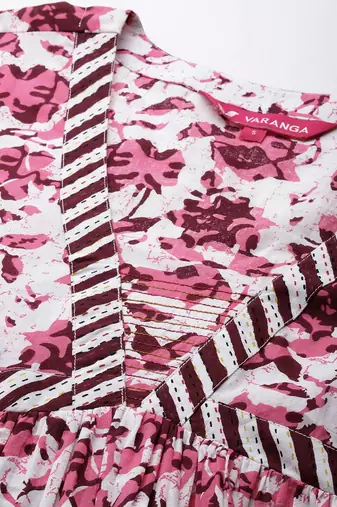 Women Printed Pure Cotton Kurta With Palazzos & Dupatta