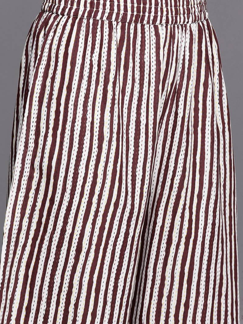 Women Printed Pure Cotton Kurta With Palazzos & Dupatta