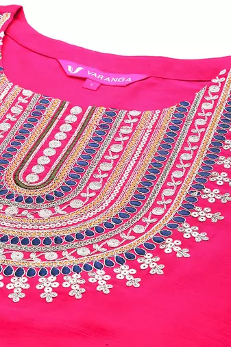 Women Yoke Design Regular Sequinned Kurta with Trousers & With Dupatta