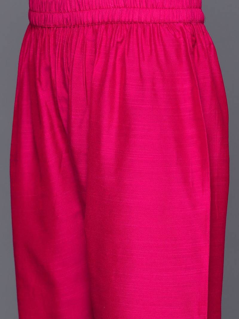 Women Yoke Design Regular Sequinned Kurta with Trousers & With Dupatta