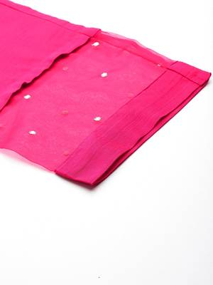 Women Yoke Design Regular Sequinned Kurta with Trousers & With Dupatta 9