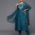 Ethnic Motifs Embroidered Regular Sequinned Kurta with Trousers & Dupatta