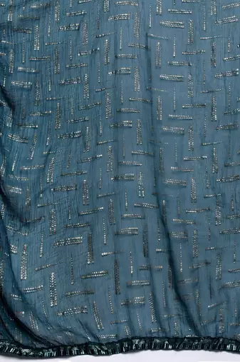 Ethnic Motifs Embroidered Regular Sequinned Kurta with Trousers & Dupatta