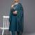 Ethnic Motifs Embroidered Regular Sequinned Kurta with Trousers & Dupatta