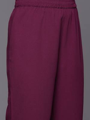 Abstract Woven Design Flared Kurta with Trousers 3