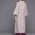 Abstract Woven Design Flared Kurta with Trousers
