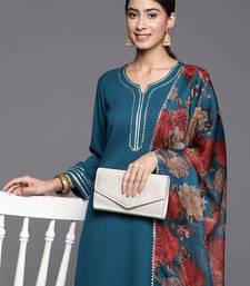 Printed Gotta Patti Kurta with Palazzos & Dupatta