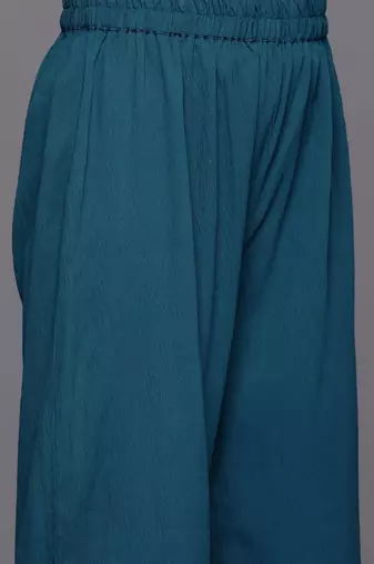 Printed Gotta Patti Kurta with Palazzos & Dupatta