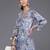 Women Abstract Printed Angrakha Style Kurta With Palazzos