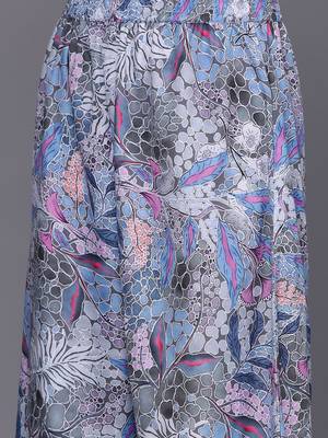 Women Abstract Printed Angrakha Style Kurta With Palazzos 4