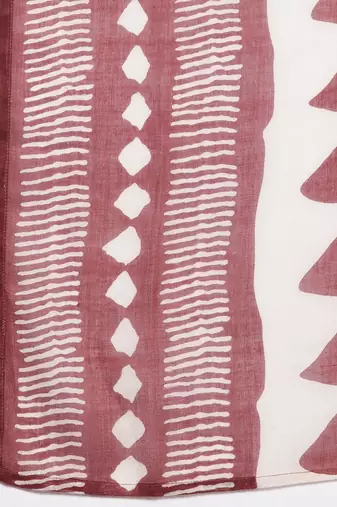 Bandhani Printed Regular Thread Work Pure Cotton Kurta With Trousers & Dupatta