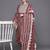 Bandhani Printed Regular Thread Work Pure Cotton Kurta With Trousers & Dupatta