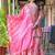 Floral Printed Empire Mirror Work Pure Cotton Kurta With Sharara & Dupatta