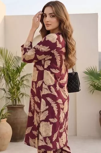 Women Floral Printed Regular Pure Cotton Kurta with Trousers