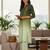 Women Ombre Dyed Regular Thread Work Kurta with Trousers