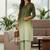 Women Ombre Dyed Regular Thread Work Kurta with Trousers