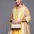 Women Yellow Printed Liva Kurta with Palazzos & With Dupatta