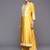 Women Yellow Printed Liva Kurta with Palazzos & With Dupatta