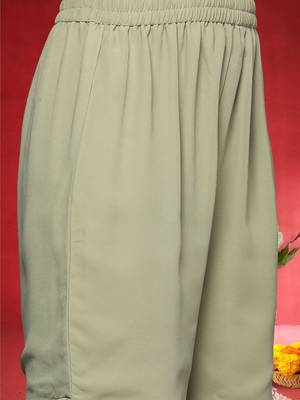 Women Printed Regular Sequinned Straight Kurta with Sharara & Dupatta 3