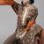Taupe & Orange Floral Screen Print Kurta with Palazzos and Dupatta