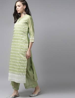 Floral Embroidered Kurta with Palazzos 4