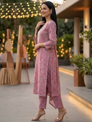 Women Ethnic Motifs Printed Regular Pure Cotton Kurta with Trousers & With Dupatta 3