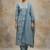 Women Ethnic Motifs Printed Regular Thread Work Pure Cotton Kurta with Trousers & With Dupatta