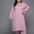 Plus Size Bell Sleeves Silk Crepe Kurta with Trousers