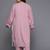 Plus Size Bell Sleeves Silk Crepe Kurta with Trousers