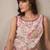 Floral Printed Sleeveless Pure Cotton Straight Kurta with Trouser