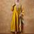 Women Yoke Design Regular Kurta with Trousers & With Dupatta