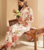 Women Floral Printed Regular Kurta with Palazzos