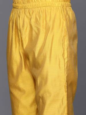 Women Ethnic Motifs Embroidered Chanderi Silk Kurta with Trousers & With Dupatta 3