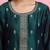 Ethnic Motifs Embroidered Sequinned Straight Kurta & Trousers With Dupatta