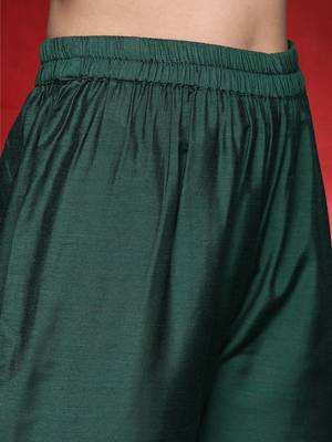 Women Ethnic Motifs Embroidered Regular Kurta with Trousers & Dupatta 3