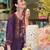 Floral Yoke Design Regular Thread Work A-Line Kurta with Trousers & With Dupatta