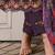 Floral Yoke Design Regular Thread Work A-Line Kurta with Trousers & With Dupatta
