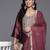 Ethnic Motifs Embroidered Zari Kurta with Palazzos & Dupatta