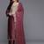 Ethnic Motifs Embroidered Zari Kurta with Palazzos & Dupatta
